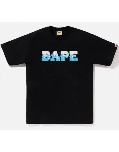 A BATHNIG APE Men's FLAME BAPE LOGO TEE