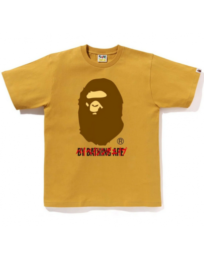 A BATHING APE KATAKANA BY BATHNIG APE TEE YELLOW