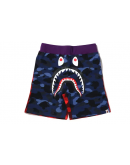 A BathingApe Crazy Camo Shark Sweat Short Navy Blue