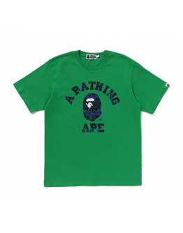 A Bathing Ape Graffiti Pattern College Green/Blue