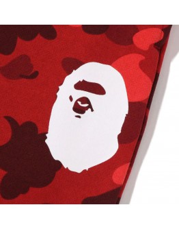 A Bathing Ape Red Camo Wide Fit Sweat Pants