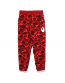 A Bathing Ape Red Camo Wide Fit Sweat Pants