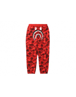 A Bathing Ape Jogger Pants WGM Shark Red Camo