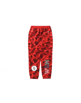 A Bathing Ape Jogger Pants WGM Shark Red Camo