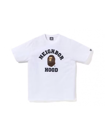 A Bathing Ape X Neigbourhood College White Tee