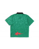 A Bathing Ape Soccer Game Relaxed Fit Polo Green