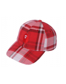 A Bathing Ape Check Red Head Cap