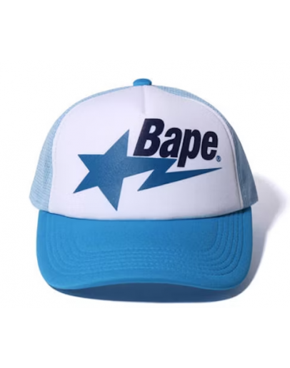 A Bathing Ape Sta Mesh Blue Cap